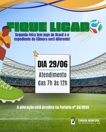 Mudança do expediente