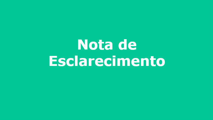 Capa Nota de Esclarecimento