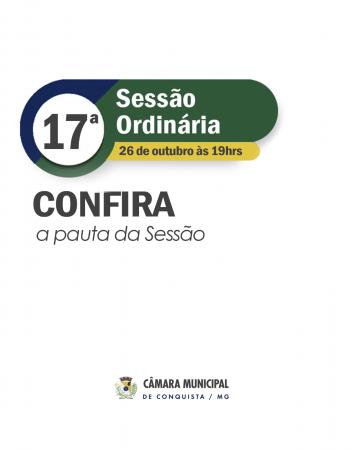 Pauta da Sessão Ordinária